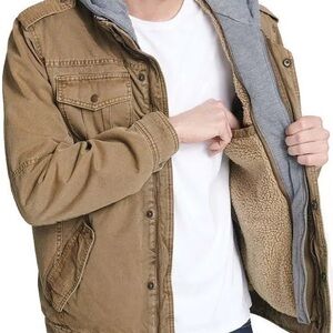 Men's Field Jacket with Gray Hood